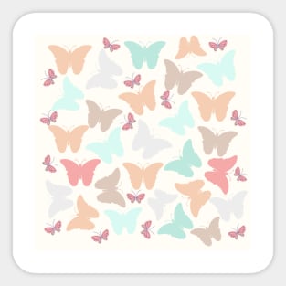 Pastel Butterflies Sticker